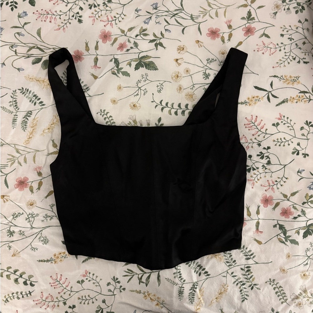 Babaton Black bustier Top
